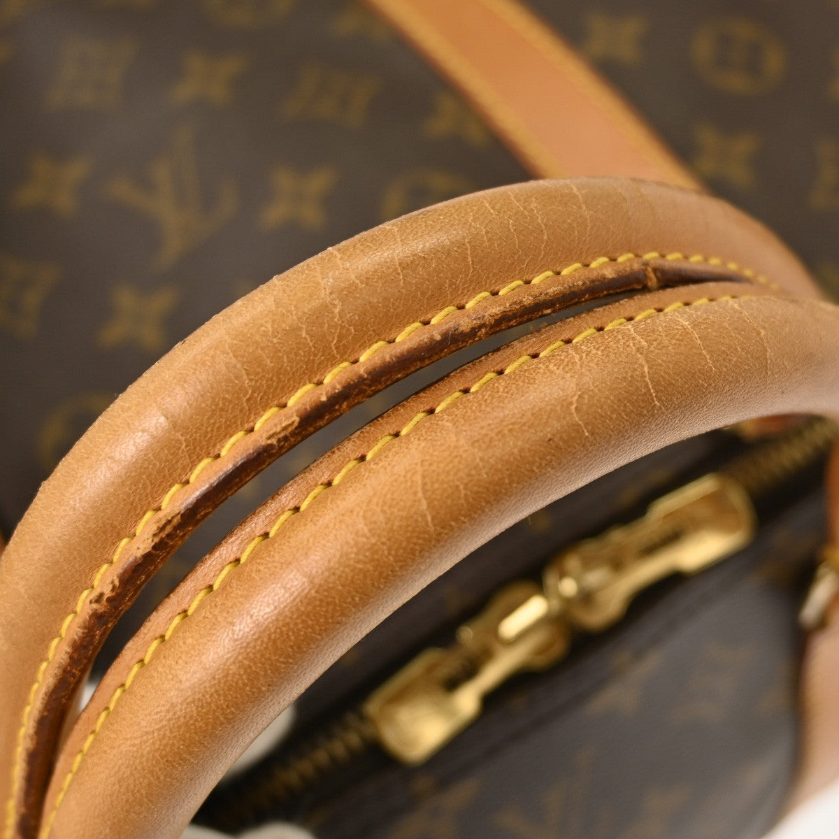 Louis Vuitton Keepall Bag Monogram Canvas Brown Canvas Travel Bag Bag (Pre-Owned)