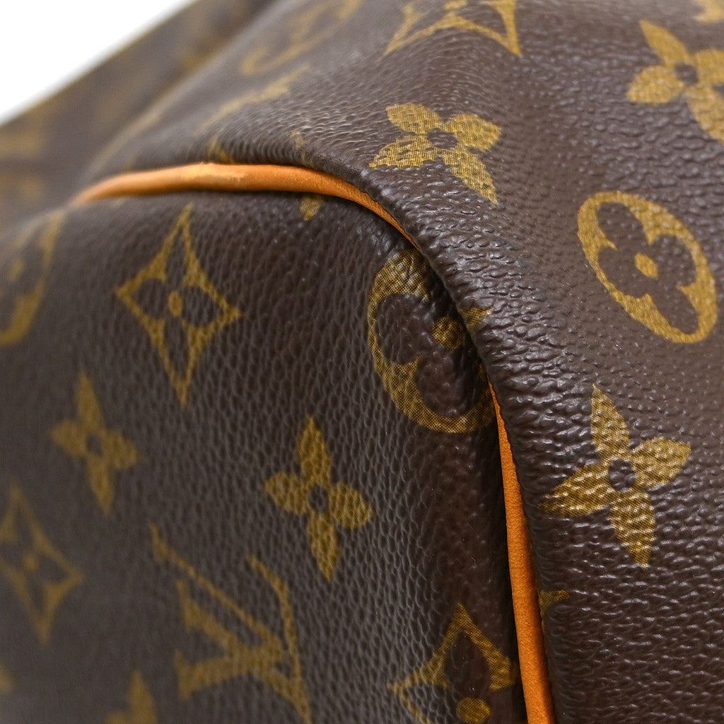 Louis Vuitton Keepall Bag Monogram Canvas Brown Canvas Travel Bag Bag (Pre-Owned)