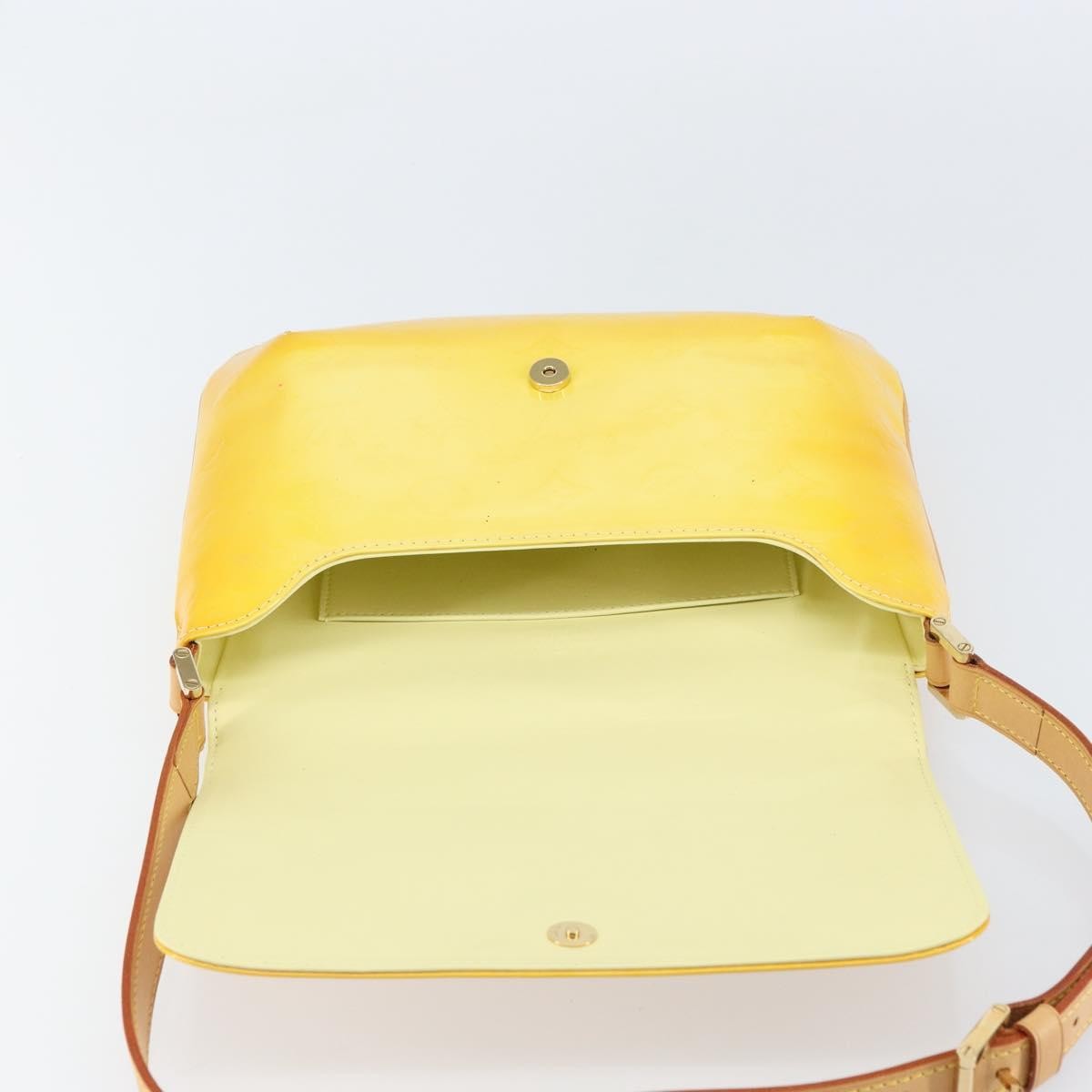 Louis Vuitton Thompson Street Handbag Monogram Vernis Yellow Patent_Leather Shoulder Bag Bag (Pre-Owned)