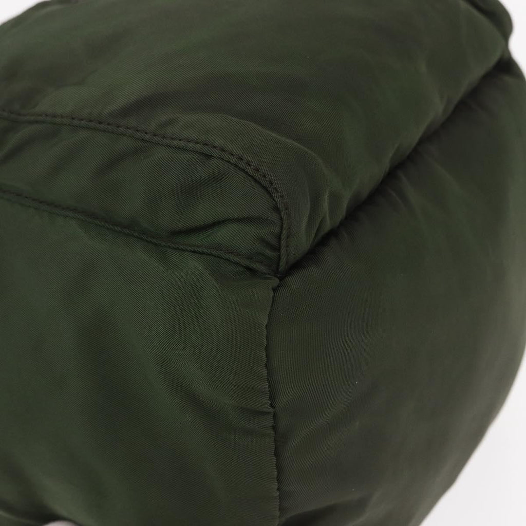Prada Front Pocket Backpack Tessuto Khaki Nylon Backpack Bag (Pre-Owned)