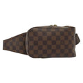 Louis Vuitton Geronimos Waist Bag Damier Brown Canvas Clutche & Pouche Bag (Pre-Owned)