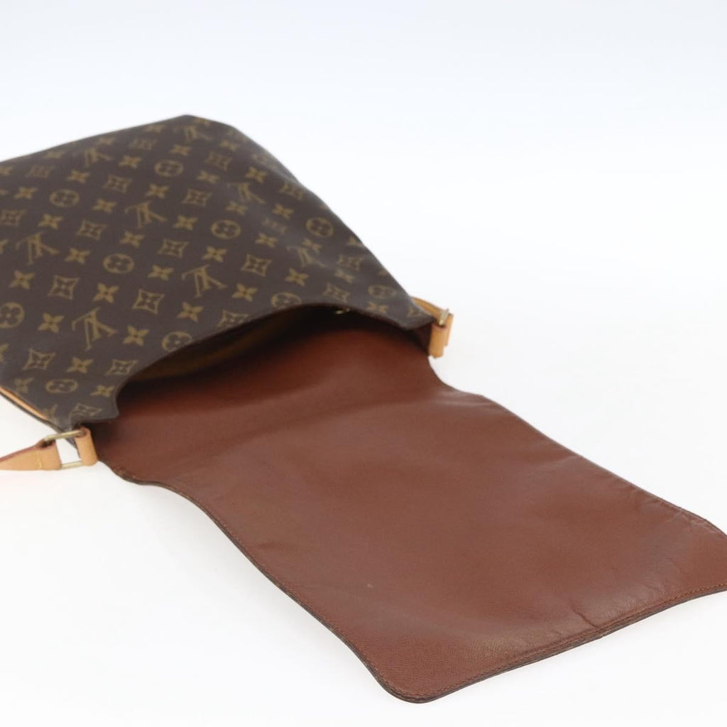 Louis Vuitton Musette Handbag Monogram Canvas Brown Canvas Shoulder Bag Bag (Pre-Owned)