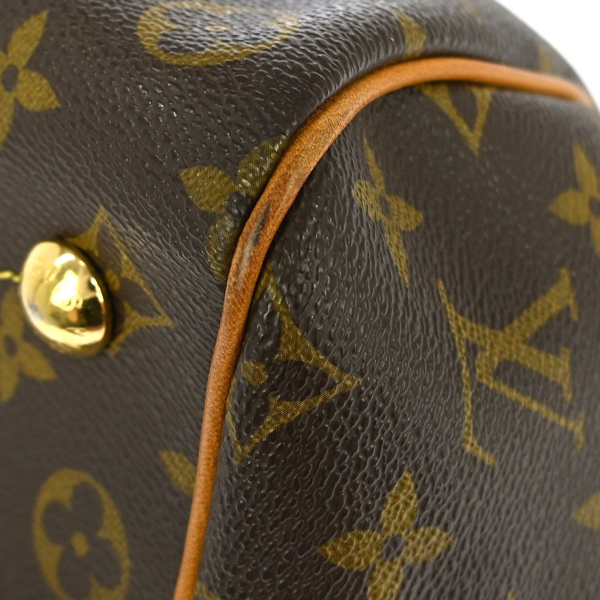 Louis Vuitton Tivoli Handbag Monogram Canvas Brown Canvas Shoulder Bag Bag (Pre-Owned)