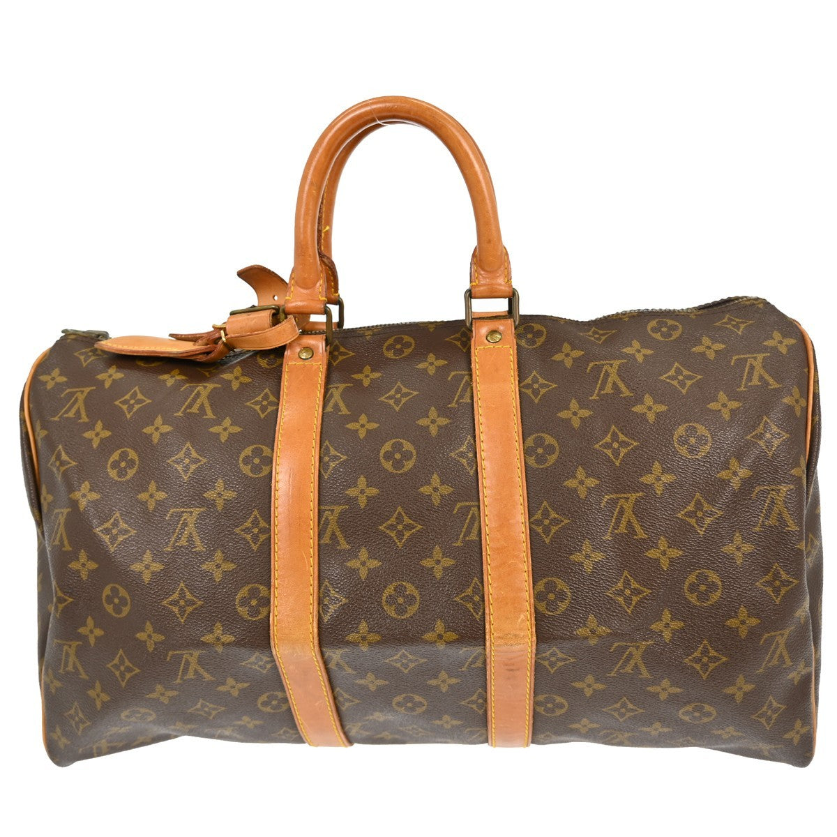 Louis Vuitton Keepall Bag Monogram Canvas Brown Canvas Travel Bag Bag (Pre-Owned)