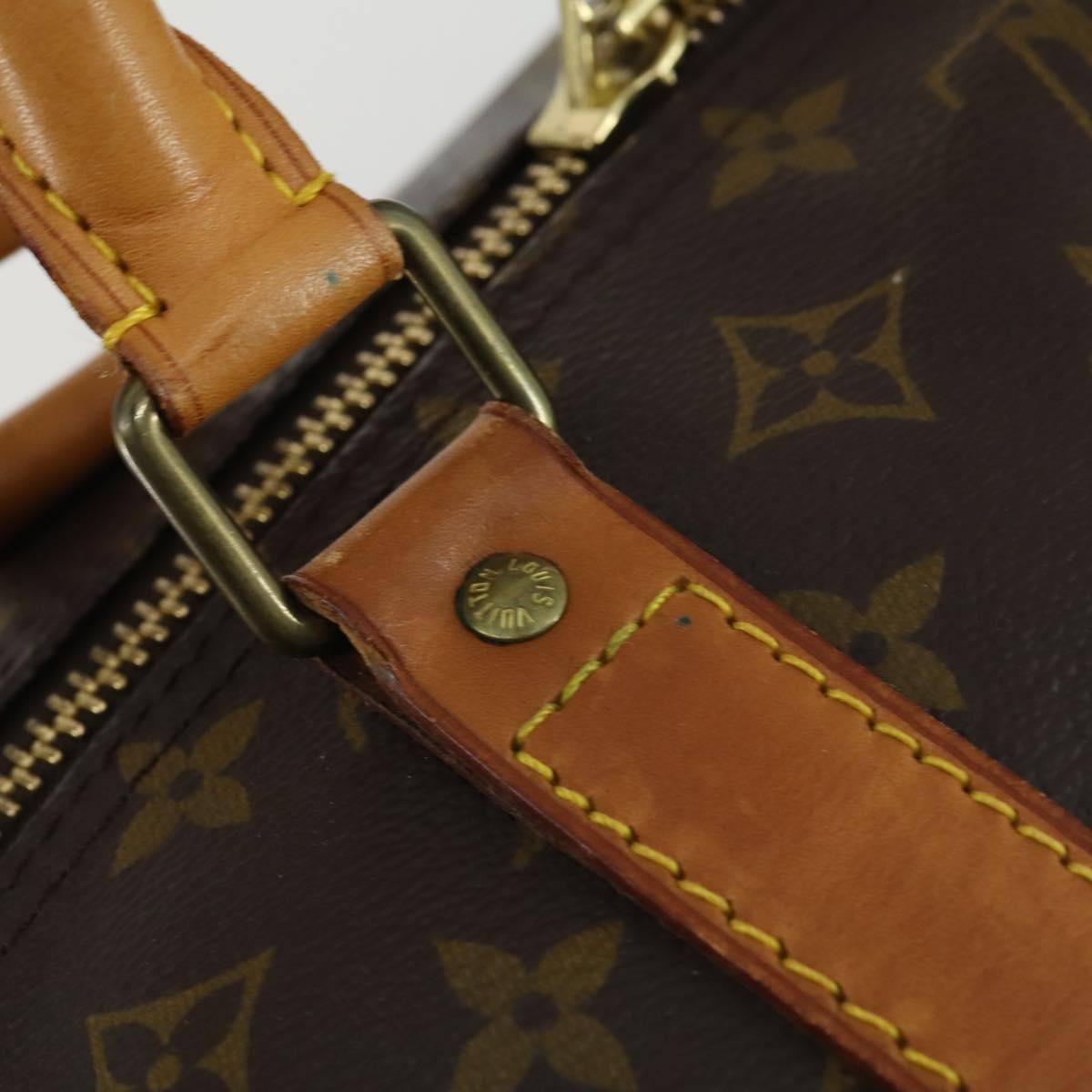 Louis Vuitton Keepall Bag Monogram Canvas Brown Canvas Travel Bag Bag (Pre-Owned)