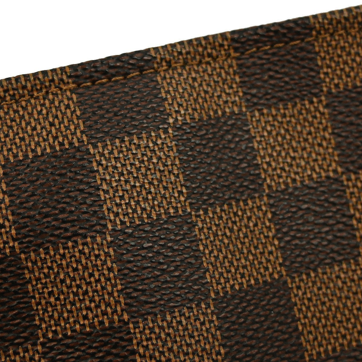 Louis Vuitton Trousse Make Up Bag Damier Canvas Brown Canvas Clutche & Pouche Bag (Pre-Owned)