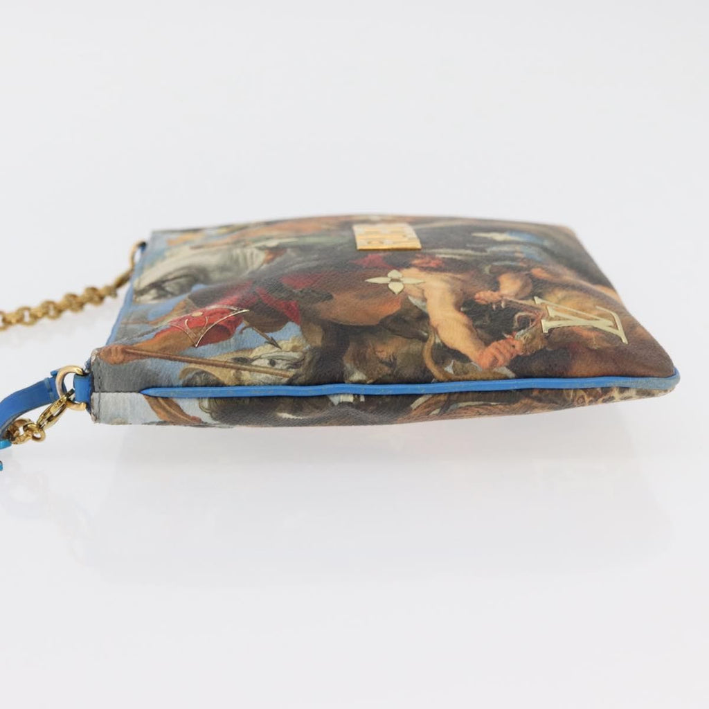 Louis Vuitton Pochette Clutch Limited Edition Jeff Koons Monet Print Canvas Multicolour Canvas Clutche & Pouche Bag (Pre-Owned)