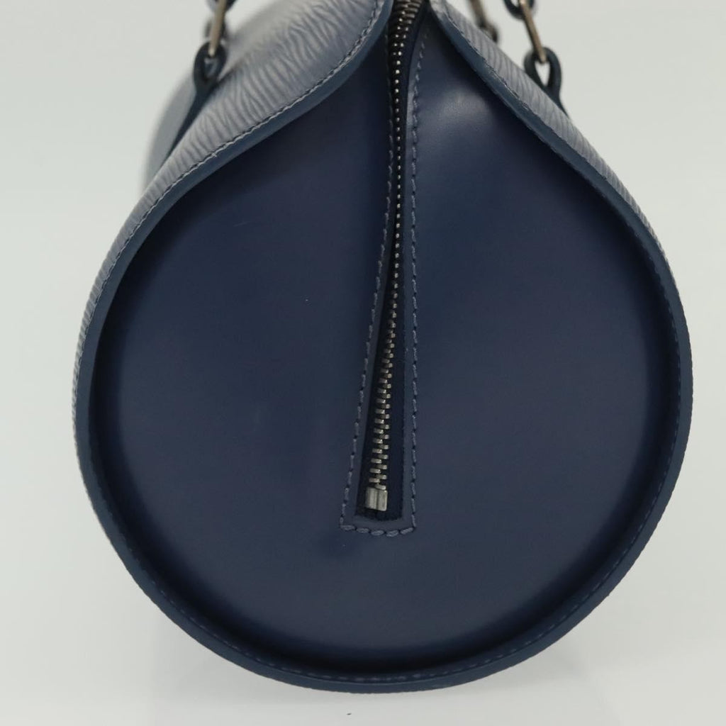 Louis Vuitton Soufflot Handbag Epi Leather Blue Leather Shoulder Bag Bag (Pre-Owned)