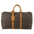 Louis Vuitton Keepall Bag Monogram Canvas Brown Canvas Travel Bag Bag (Pre-Owned)