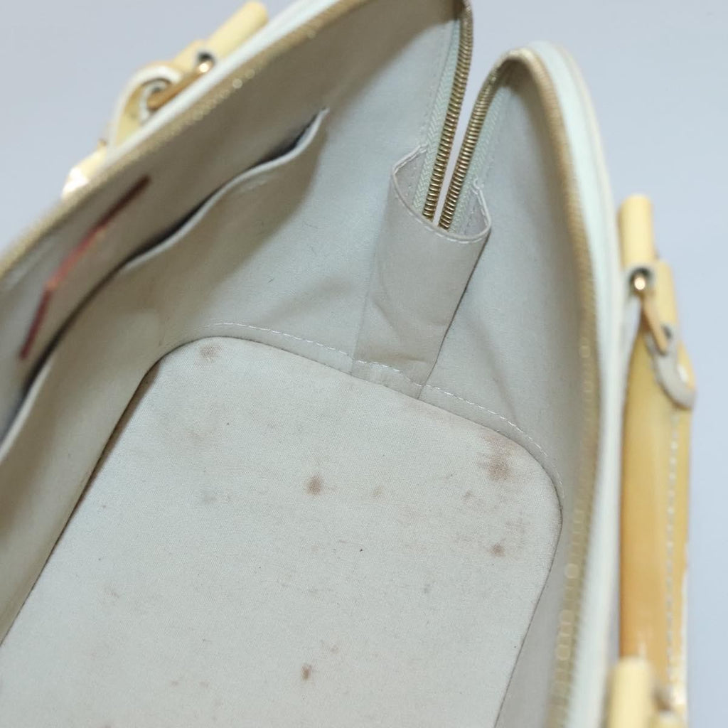 Louis Vuitton Alma Handbag Patent Leather Yellow Patent_Leather Handbag (Pre-Owned)