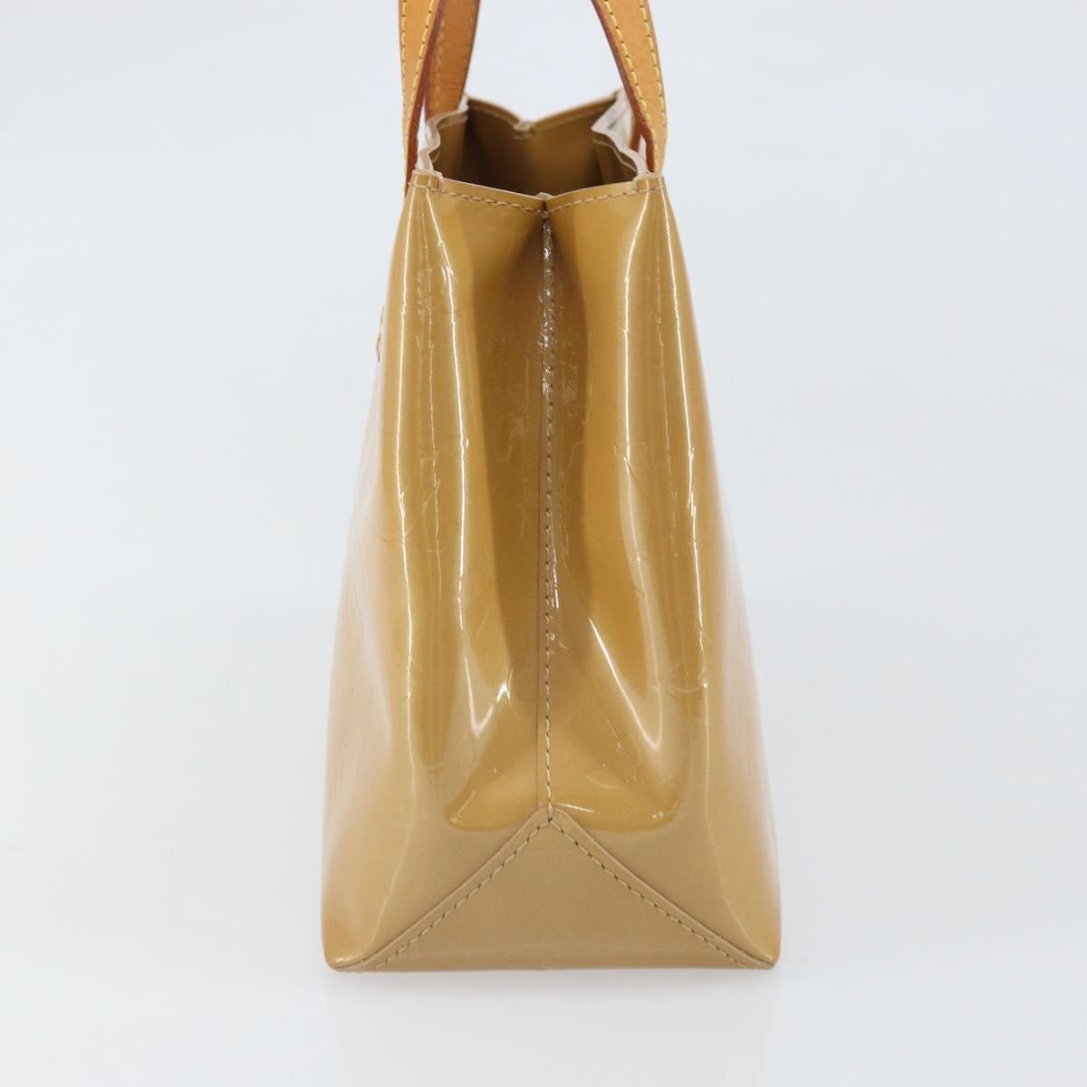 Louis Vuitton Reade Handbag Monogram Vernis Beige Patent_Leather Handbag (Pre-Owned)
