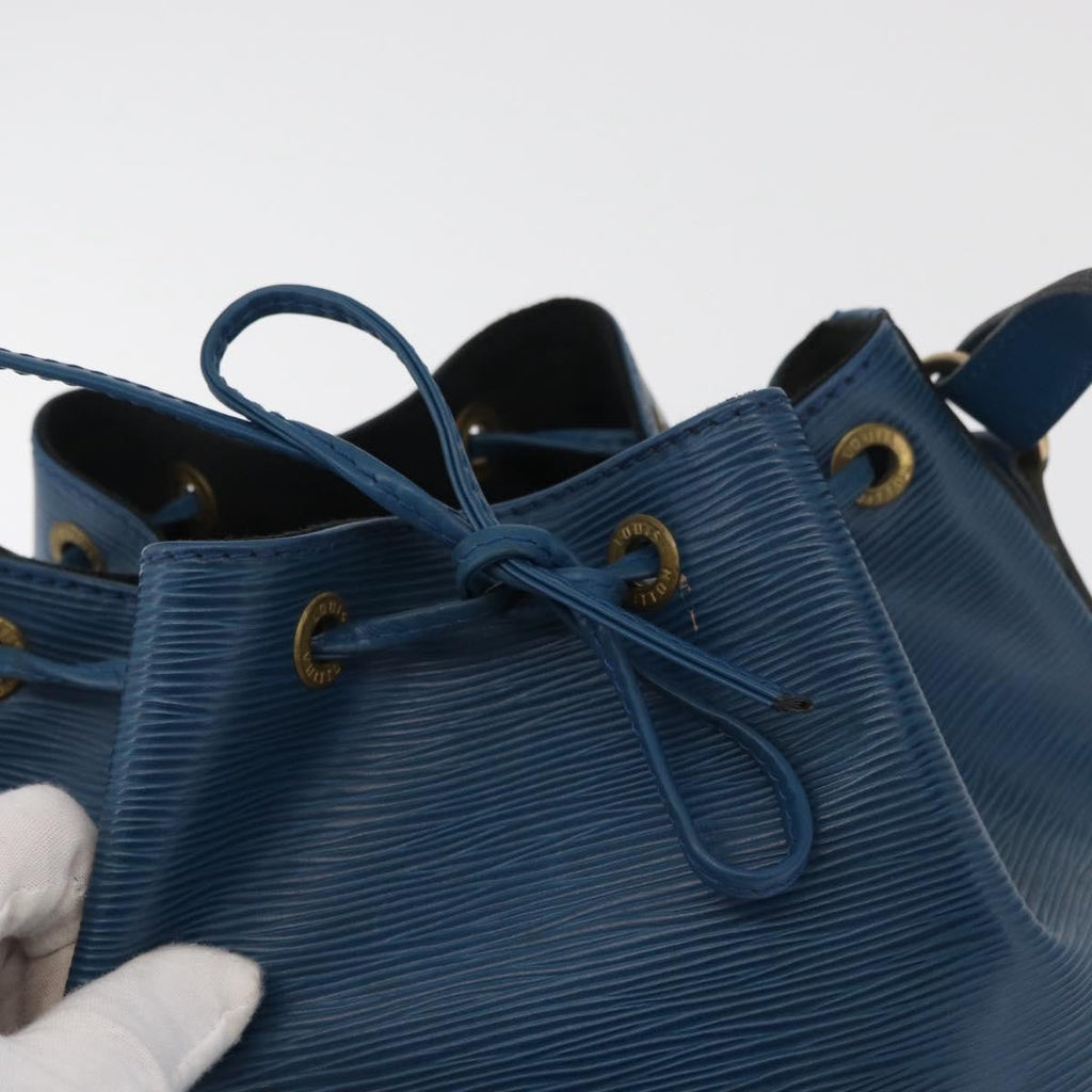 Louis Vuitton Petit Noe Handbag Epi Leather Blue Leather Shoulder Bag Bag (Pre-Owned)