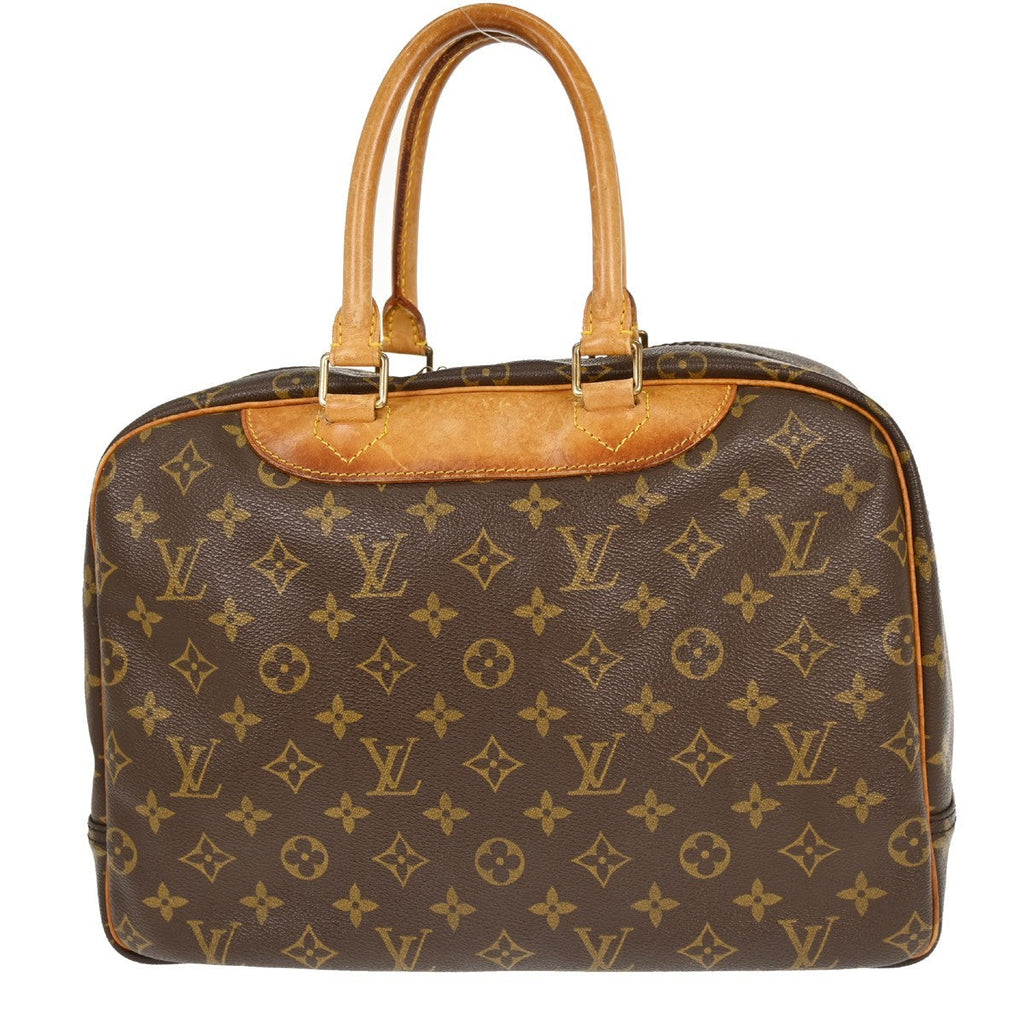 Louis Vuitton Deauville Handbag Monogram Canvas Brown Canvas Handbag (Pre-Owned)