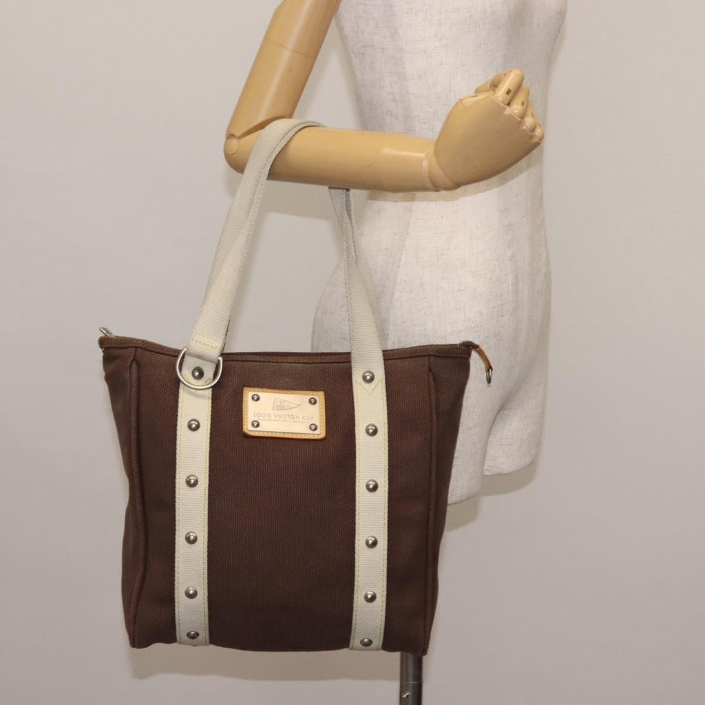 Louis Vuitton Antigua Tote Canvas Brown Canvas Tote Bag Bag (Pre-Owned)