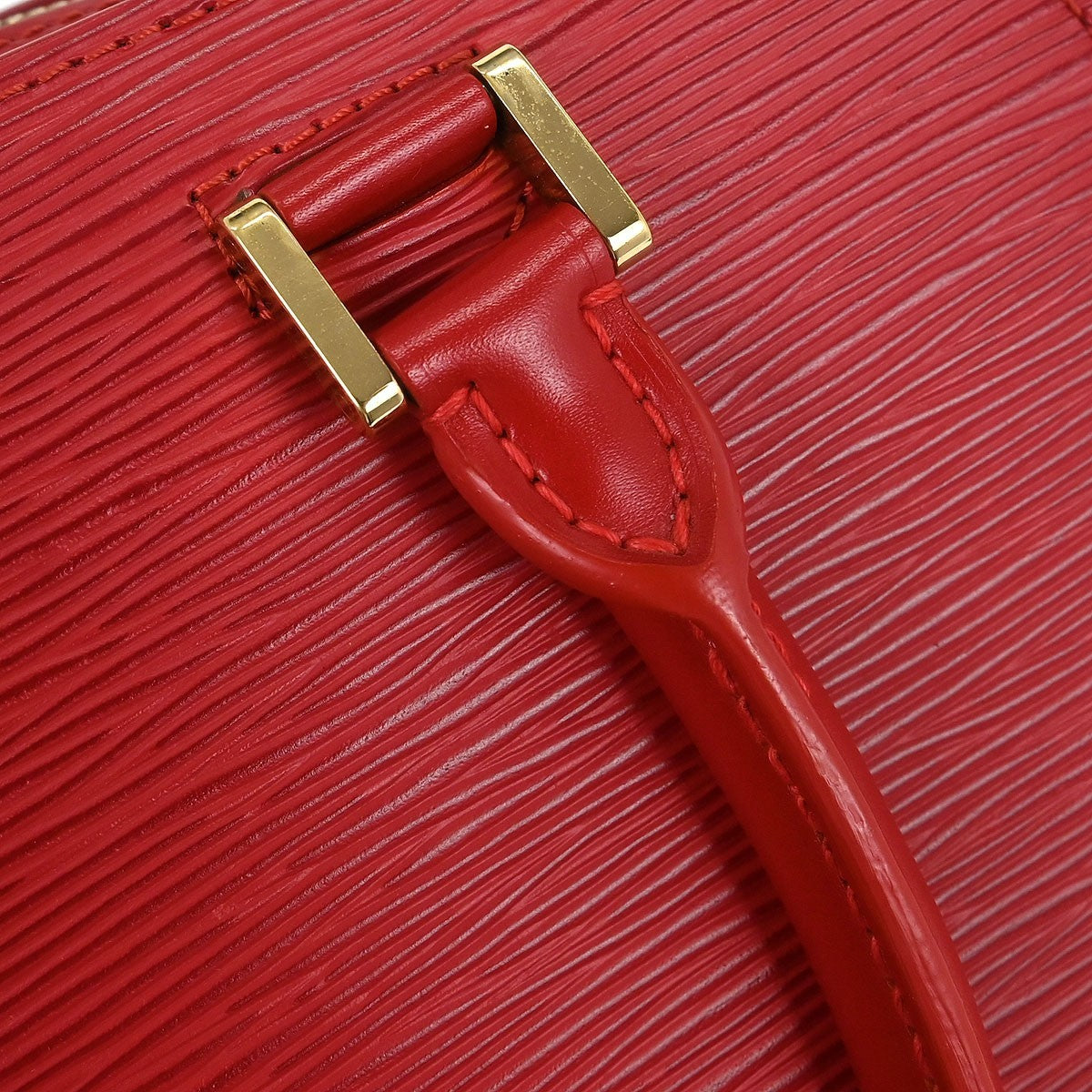 Louis Vuitton Pont Neuf Handbag Epi Leather Red Leather Handbag (Pre-Owned)