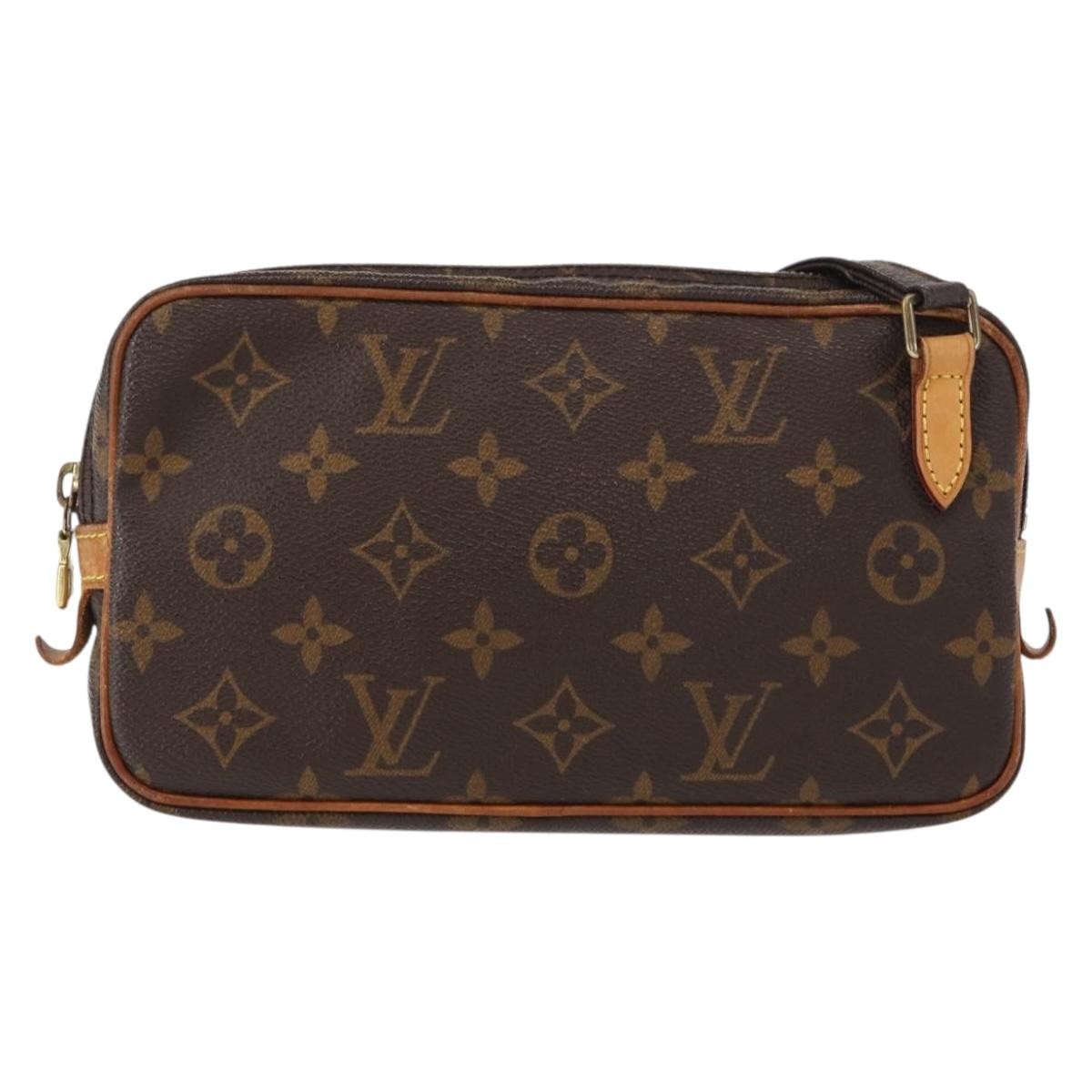 Louis Vuitton Pochette Marly Bandouliere Bag Monogram Canvas Brown Canvas Shoulder Bag Bag (Pre-Owned)