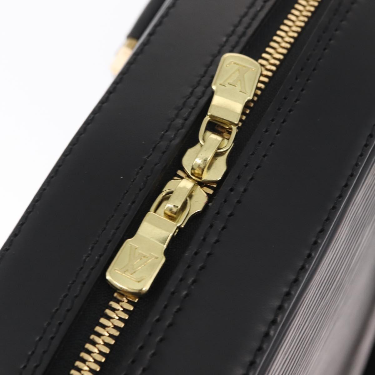 Louis Vuitton Sablons Handbag Epi Leather Black Leather Handbag (Pre-Owned)