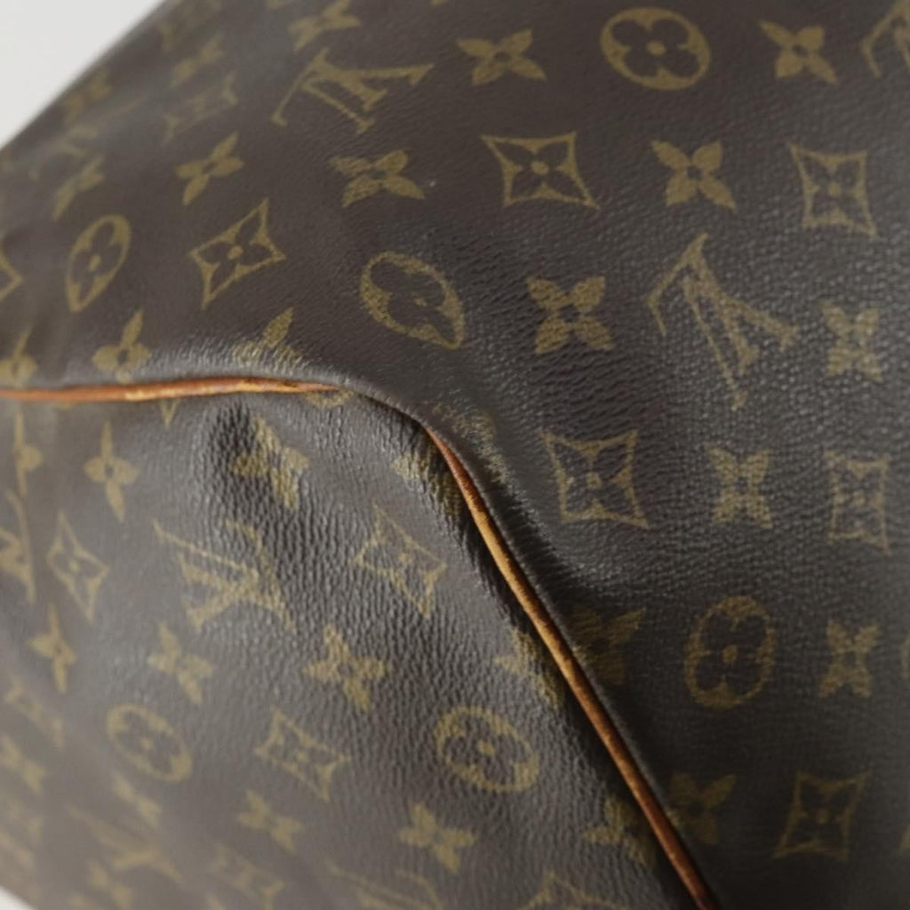 Louis Vuitton Keepall Bag Monogram Canvas Brown Canvas Travel Bag Bag (Pre-Owned)