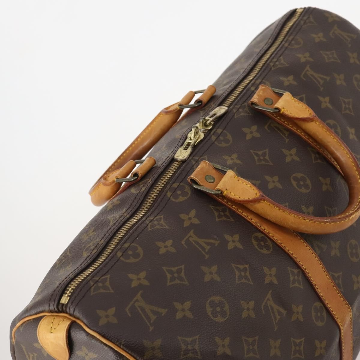 Louis Vuitton Keepall Bag Monogram Canvas Brown Canvas Travel Bag Bag (Pre-Owned)