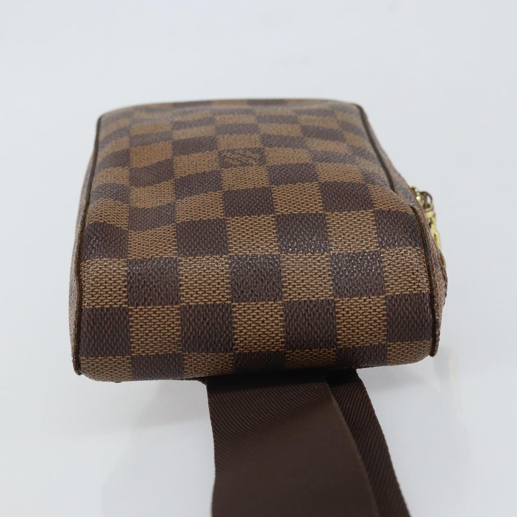 Louis Vuitton Geronimos Waist Bag Damier Brown Canvas Shoulder Bag Bag (Pre-Owned)