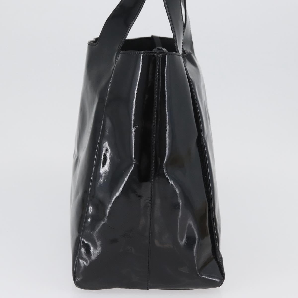 Prada Vintage Handbag Patent Leather Black Patent_Leather Handbag (Pre-Owned)