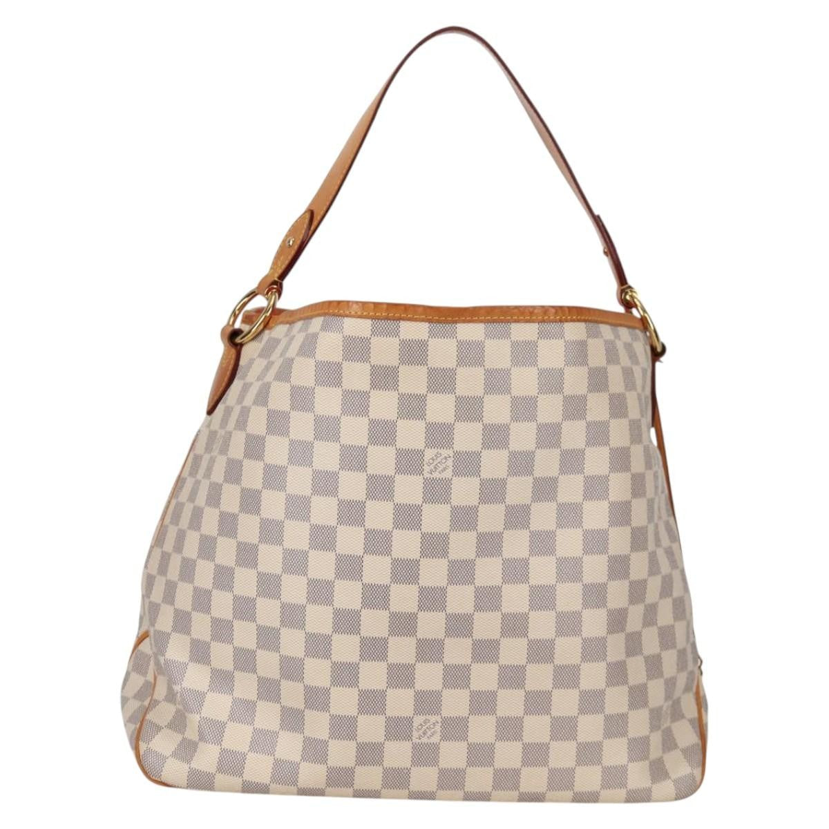 Louis Vuitton Delightful Nm Handbag Damier White Canvas Bag (Pre-Owned)
