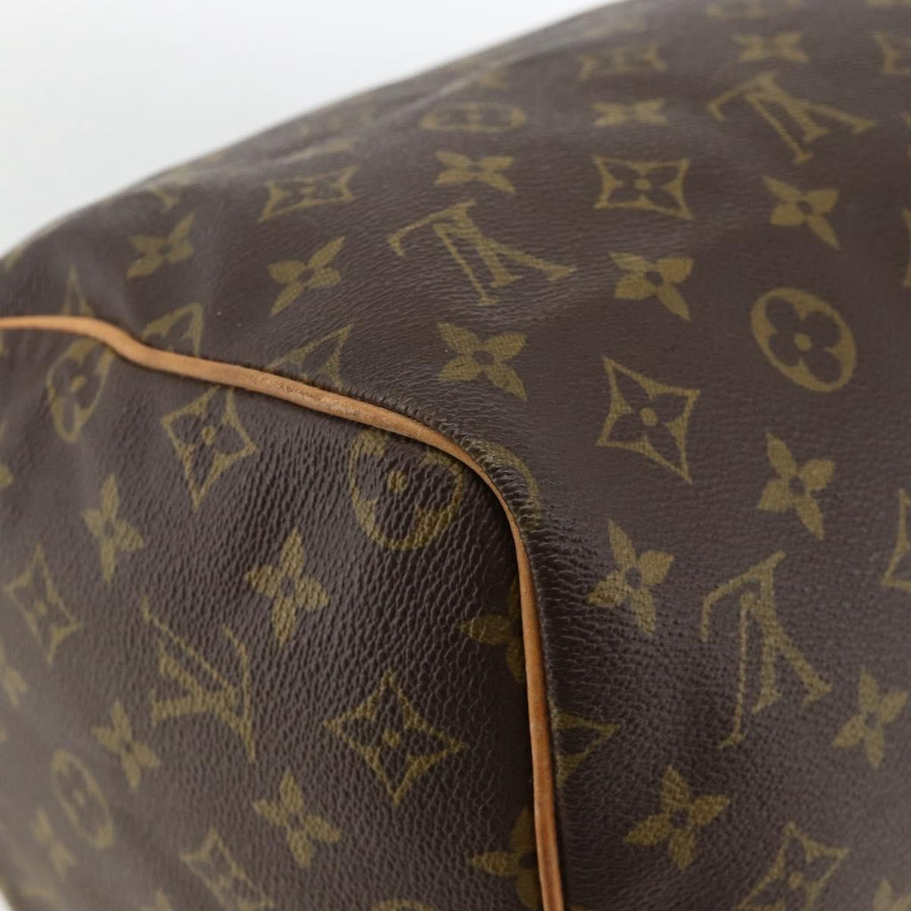 Louis Vuitton Speedy Handbag Monogram Canvas Brown Canvas Handbag (Pre-Owned)
