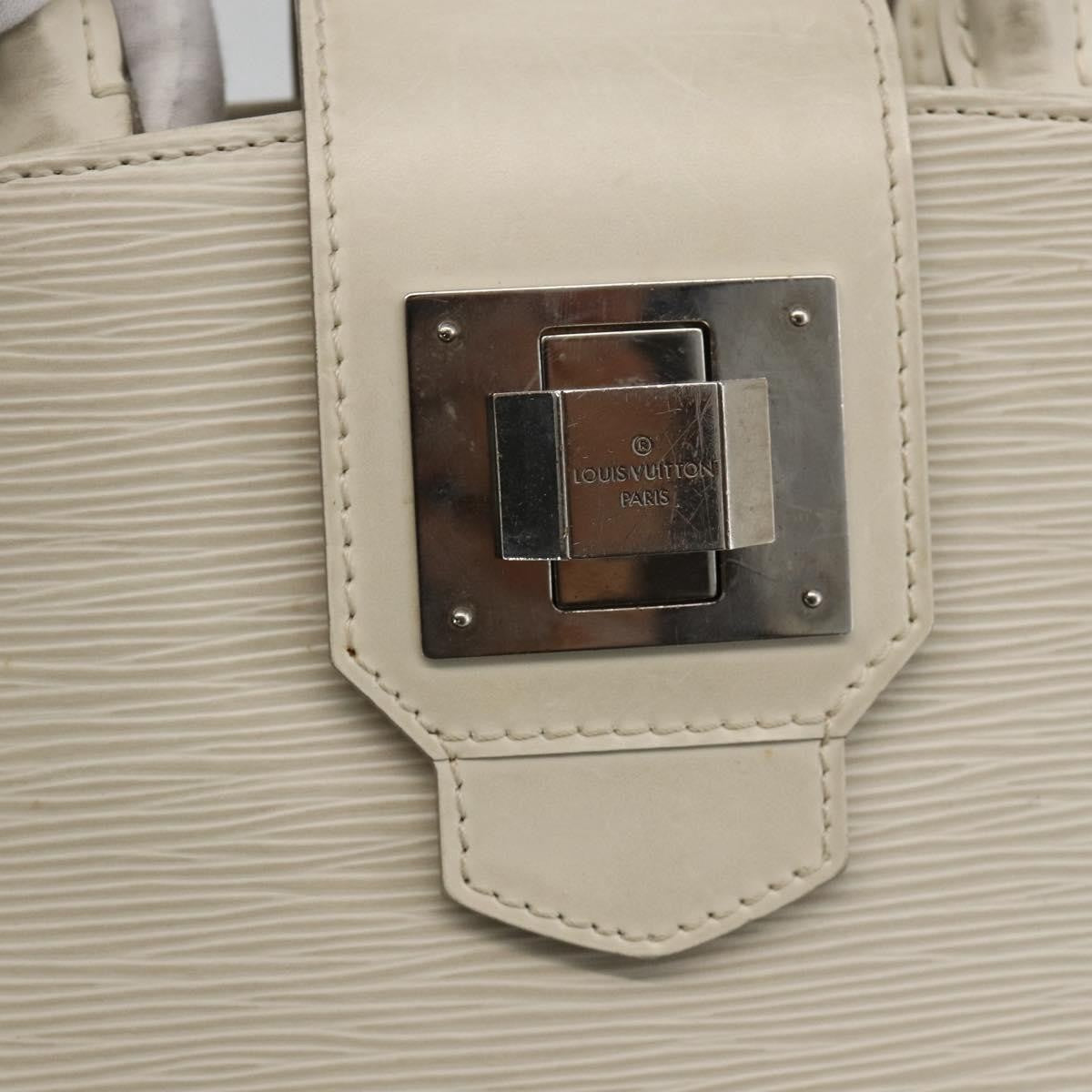 Louis Vuitton Mirabeau Handbag Epi Leather Ecru Leather Handbag (Pre-Owned)