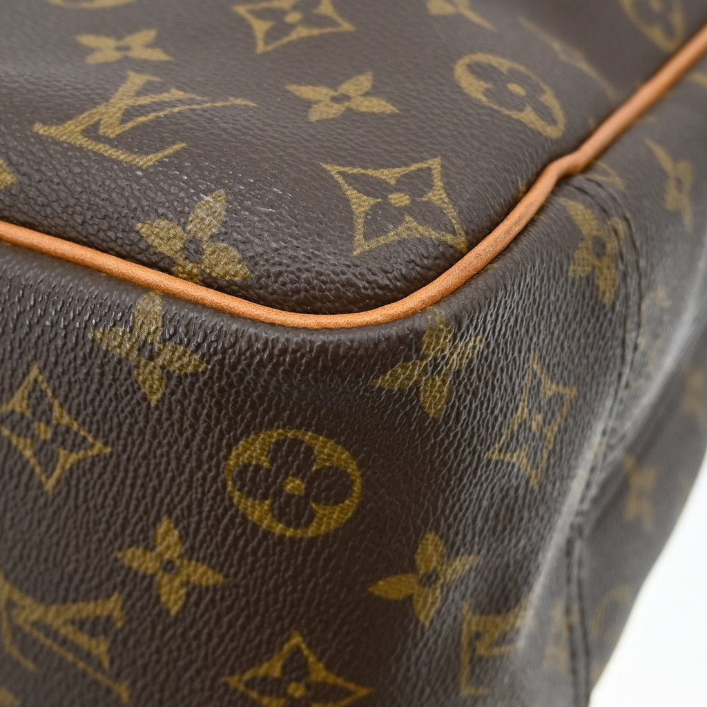 Louis Vuitton Deauville Handbag Monogram Canvas Brown Canvas Handbag (Pre-Owned)