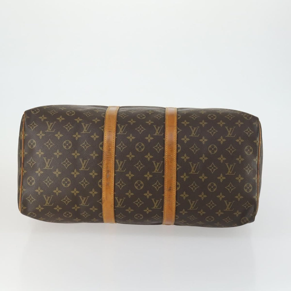 Louis Vuitton Keepall Bag Monogram Canvas Brown Canvas Travel Bag Bag (Pre-Owned)