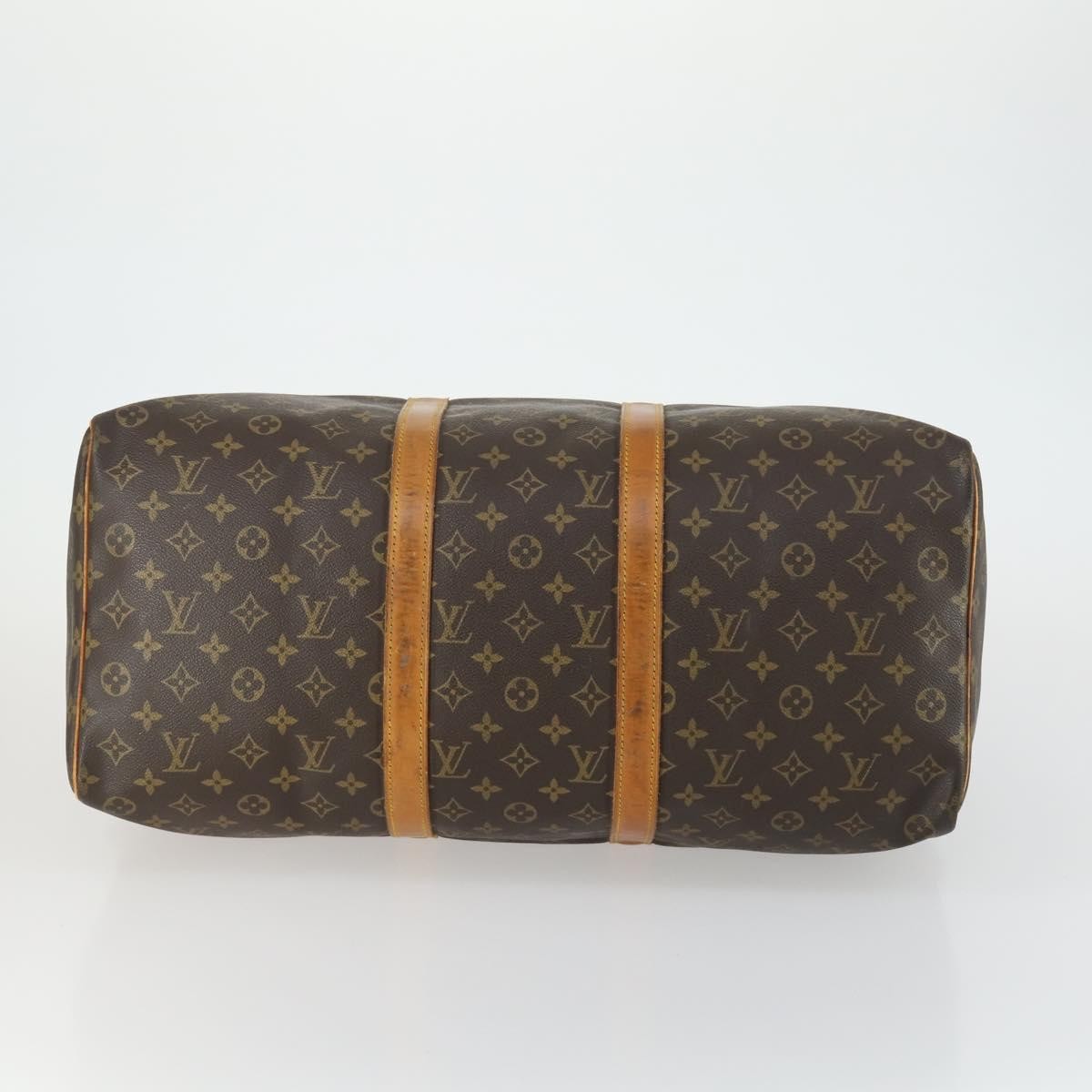 Louis Vuitton Keepall Bag Monogram Canvas Brown Canvas Travel Bag Bag (Pre-Owned)