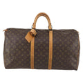Louis Vuitton Keepall Bag Monogram Canvas Brown Canvas Travel Bag Bag (Pre-Owned)