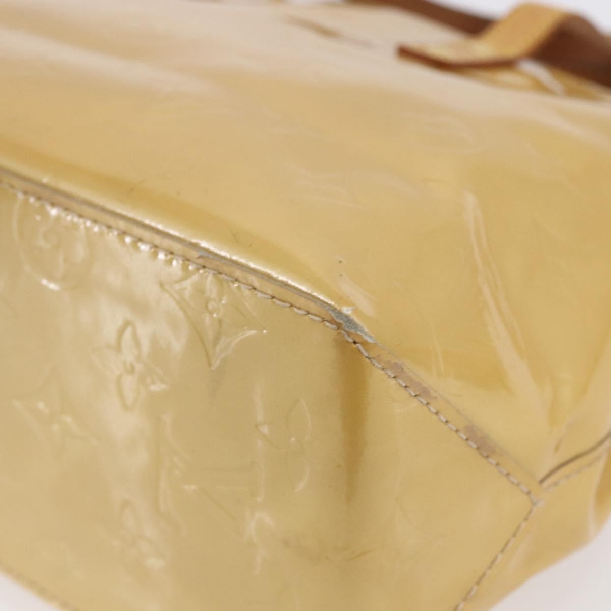 Louis Vuitton Reade Handbag Monogram Vernis Beige Patent_Leather Handbag (Pre-Owned)