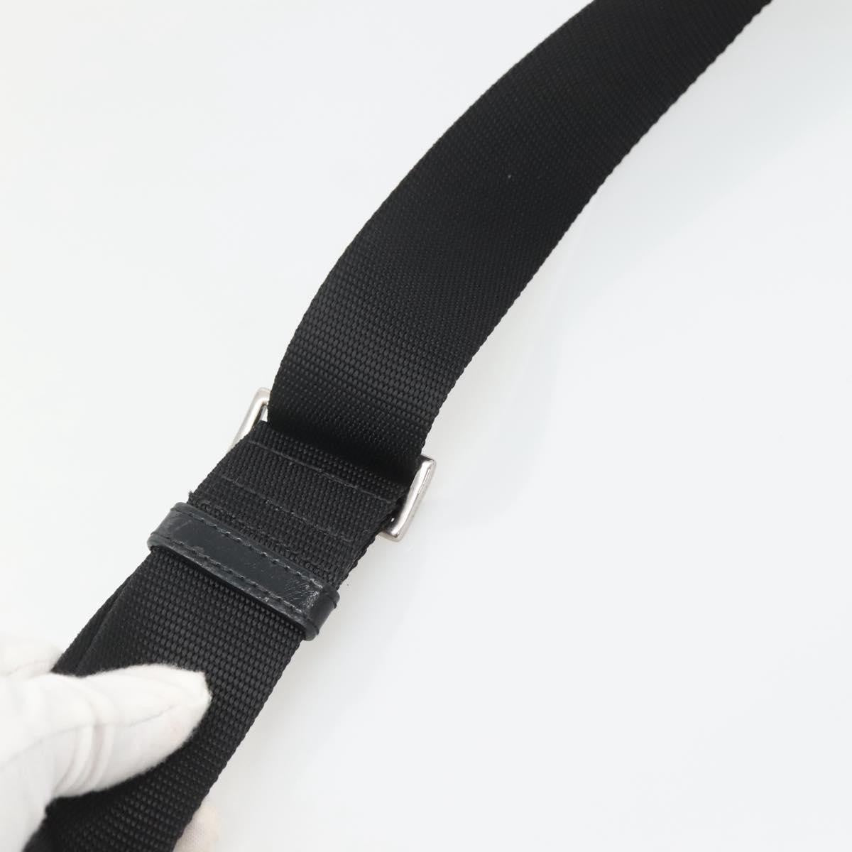 Prada Flat Messenger Bag Tessuto Black Nylon Shoulder Bag Bag (Pre-Owned)