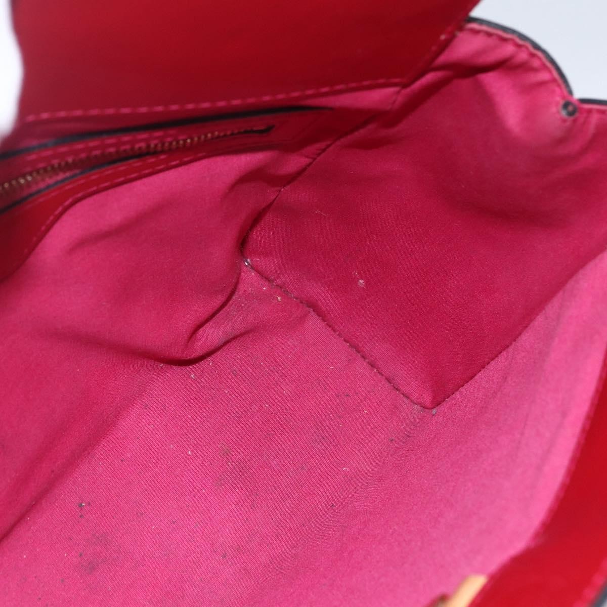 Louis Vuitton Catalina Handbag Monogram Vernis Pink Patent_Leather Handbag (Pre-Owned)