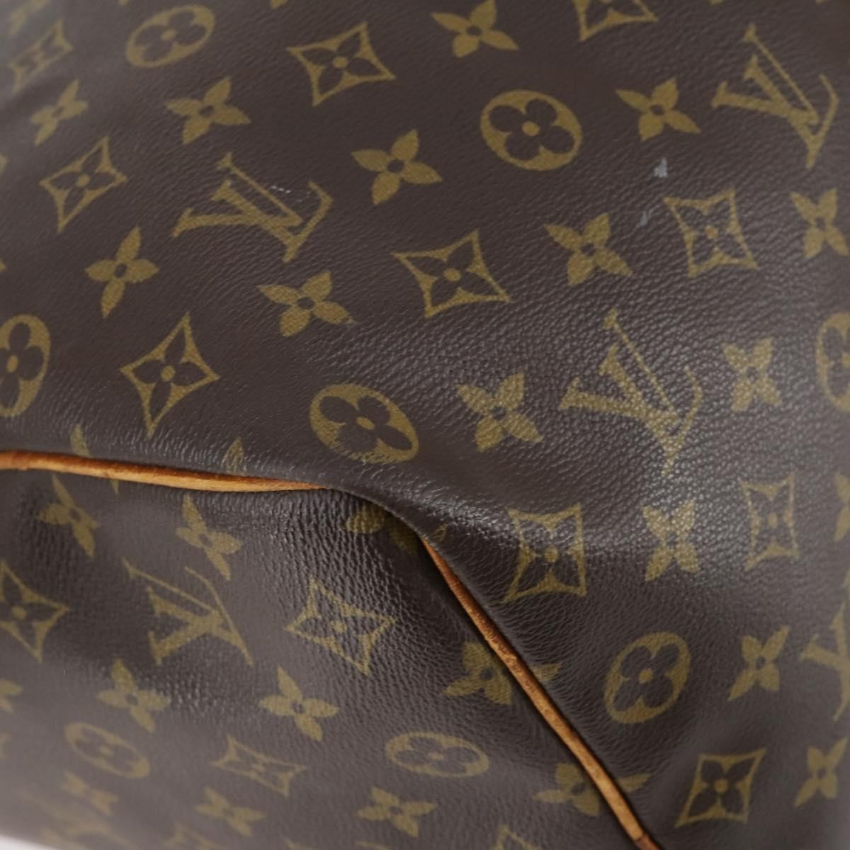 Louis Vuitton Keepall Bag Monogram Canvas Brown Canvas Travel Bag Bag (Pre-Owned)