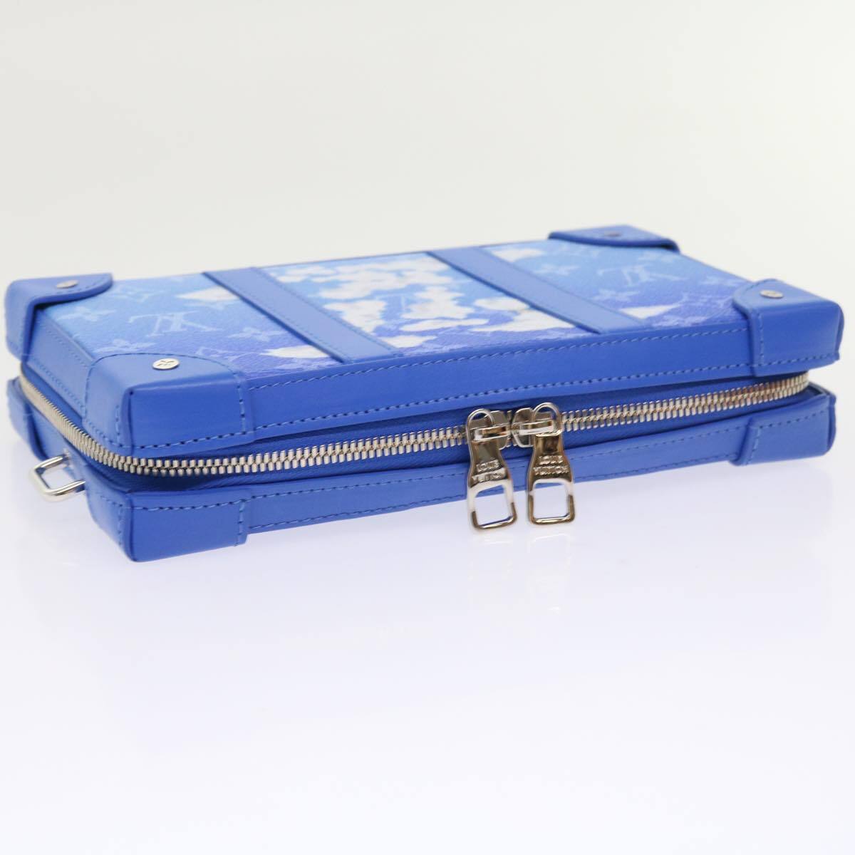 Louis Vuitton Soft Trunk Wallet Limited Edition Monogram Clouds Blue Canvas Bag (Pre-Owned)