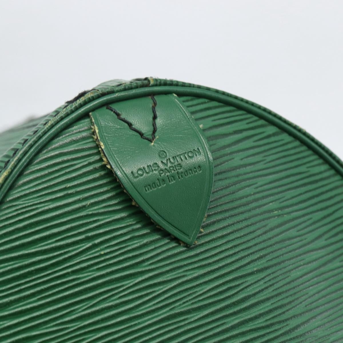 Louis Vuitton Keepall Bag Epi Leather Green Epi Leather Travel Bag Bag (Pre-Owned)