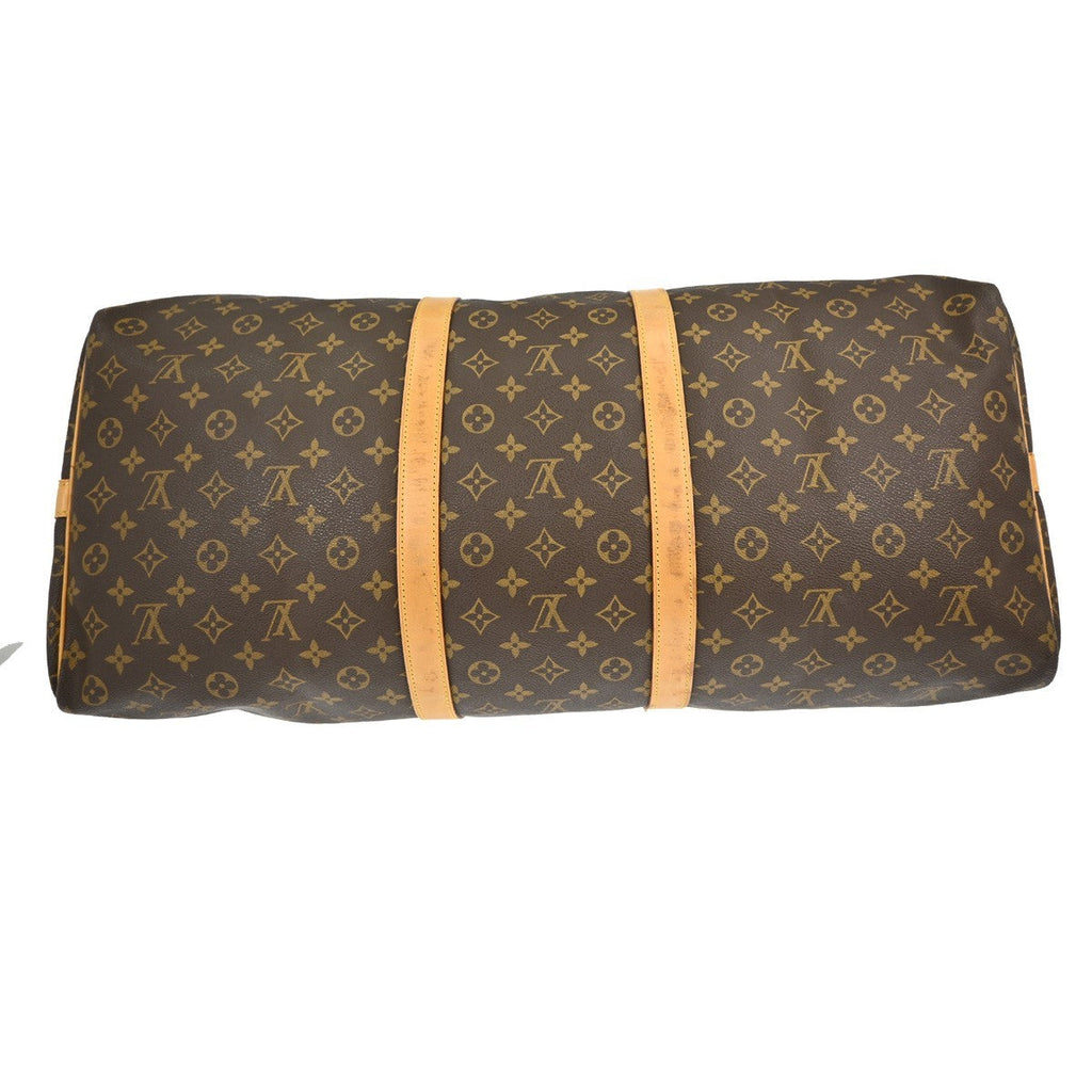 Louis Vuitton Keepall Bag Monogram Canvas Brown Canvas Travel Bag Bag (Pre-Owned)