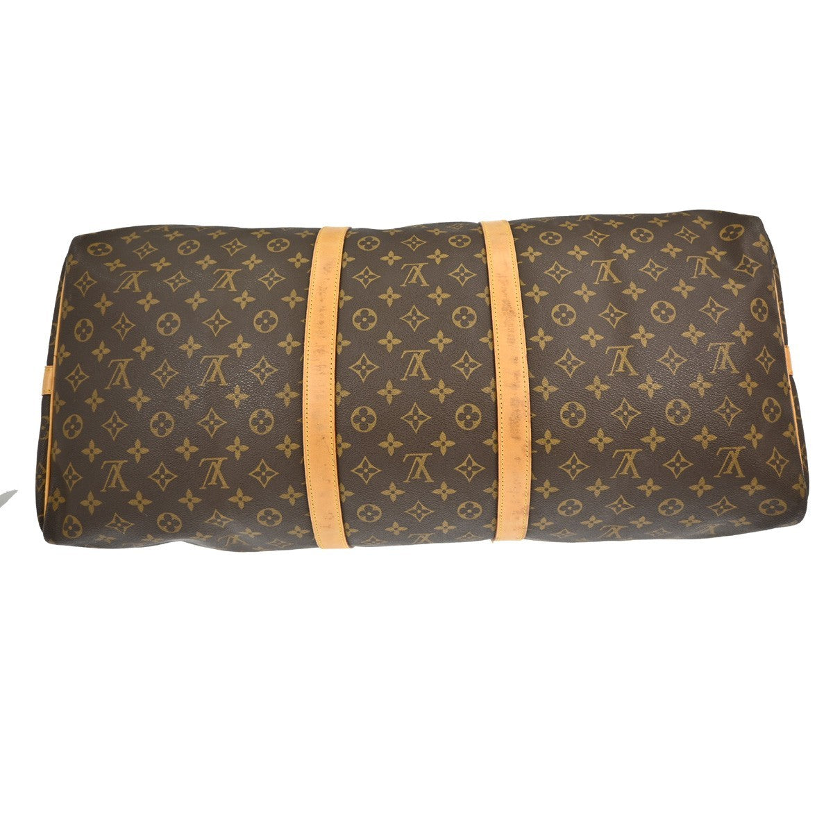 Louis Vuitton Keepall Bag Monogram Canvas Brown Canvas Travel Bag Bag (Pre-Owned)