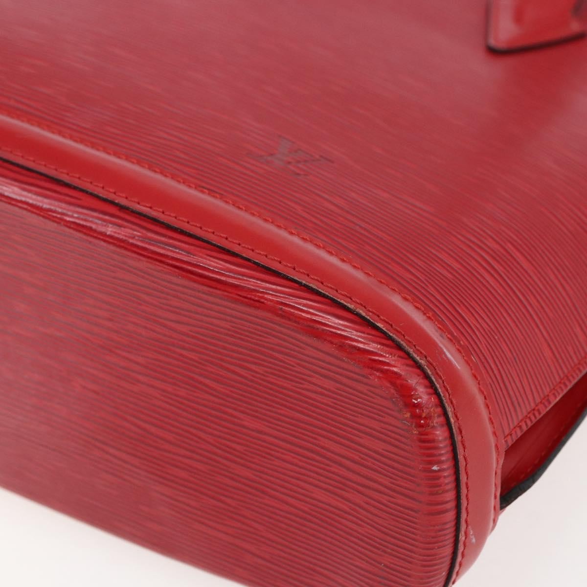 Louis Vuitton Lussac Handbag Epi Leather Red Leather Shoulder Bag Bag (Pre-Owned)
