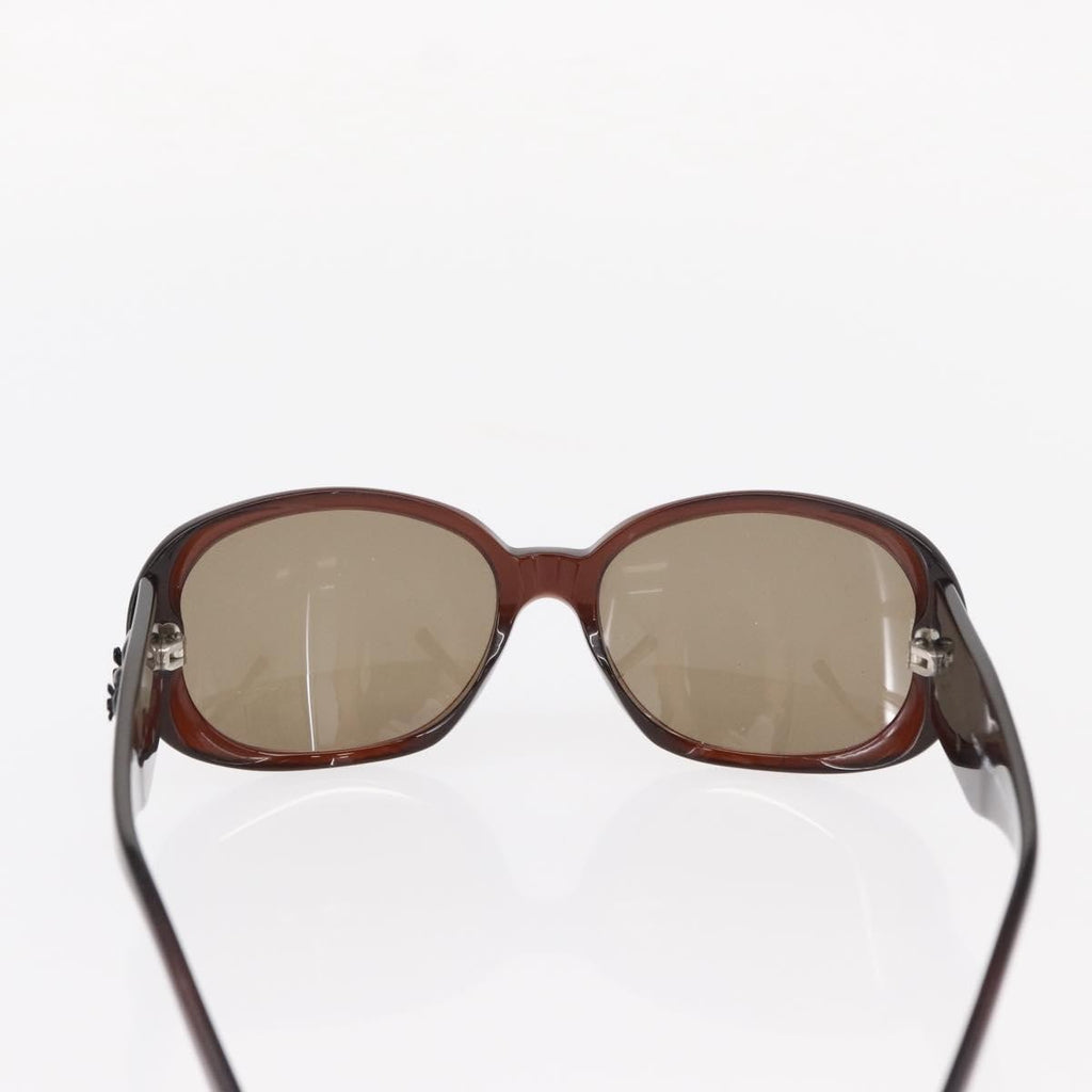 Chanel Camélia Sunglasses Plastic Brown Plastic Sunglasse Accessory (Pre-Owned)
