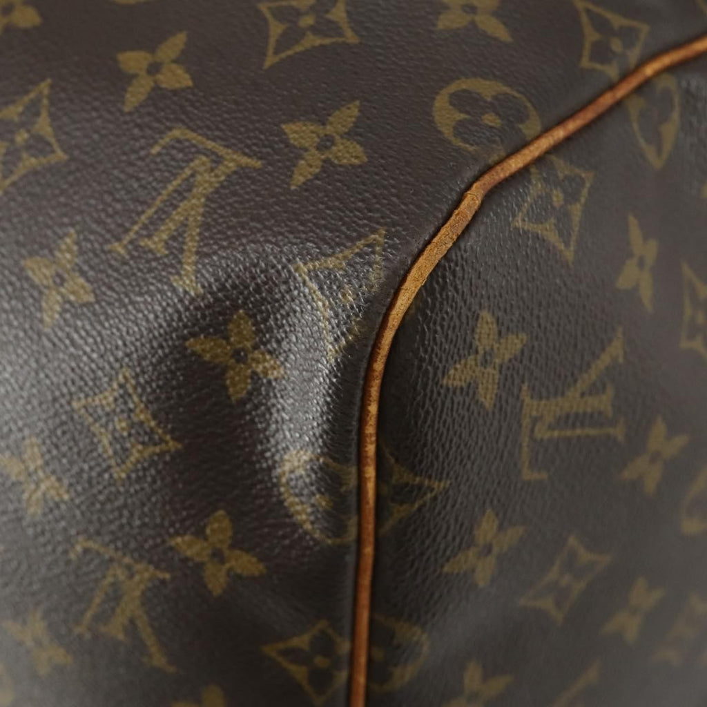 Louis Vuitton Keepall Bag Monogram Canvas Brown Canvas Travel Bag Bag (Pre-Owned)