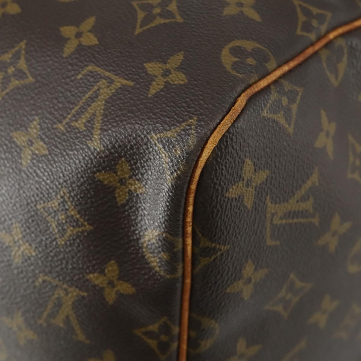 Louis Vuitton Keepall Bag Monogram Canvas Brown Canvas Travel Bag Bag (Pre-Owned)