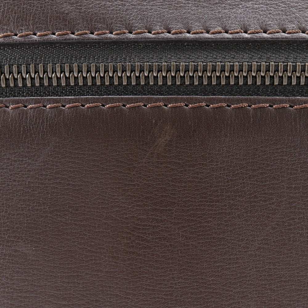 Louis Vuitton Sac Plat Crossbody Bag Utah Leather Brown Leather Shoulder Bag Bag (Pre-Owned)
