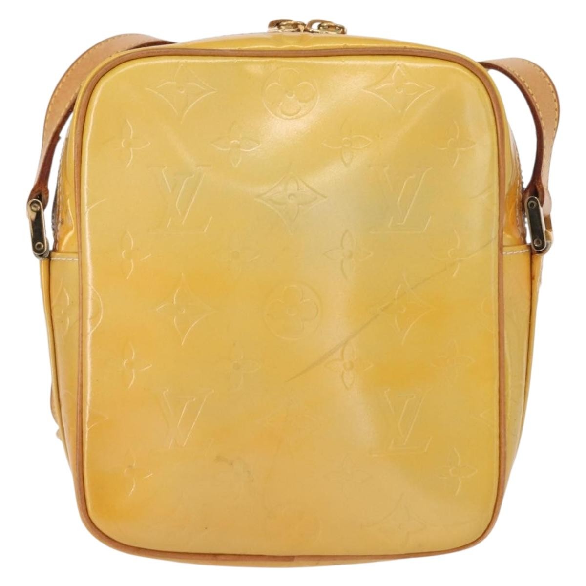 Louis Vuitton Wooster Handbag Monogram Vernis Yellow Patent_Leather Shoulder Bag Bag (Pre-Owned)