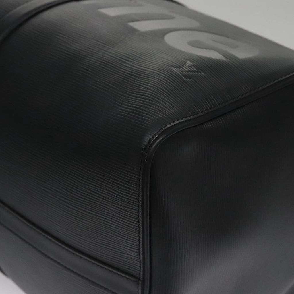 Louis Vuitton Keepall Bandouliere Bag Limited Edition Supreme Epi Leather Black Leather Bag (Pre-Owned)