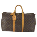 Louis Vuitton Keepall Bag Monogram Canvas Brown Canvas Travel Bag Bag (Pre-Owned)