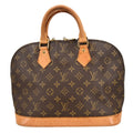 Louis Vuitton Alma Handbag Monogram Canvas Brown Canvas Handbag (Pre-Owned)