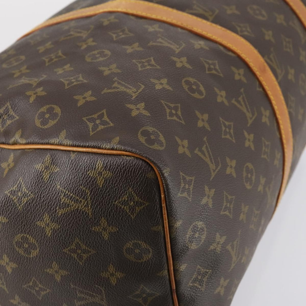 Louis Vuitton Keepall Bag Monogram Canvas Brown Canvas Travel Bag Bag (Pre-Owned)